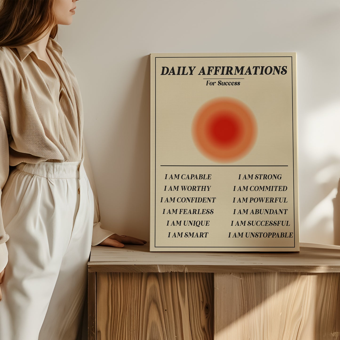 Daily Affirmations For Success - Wall Art