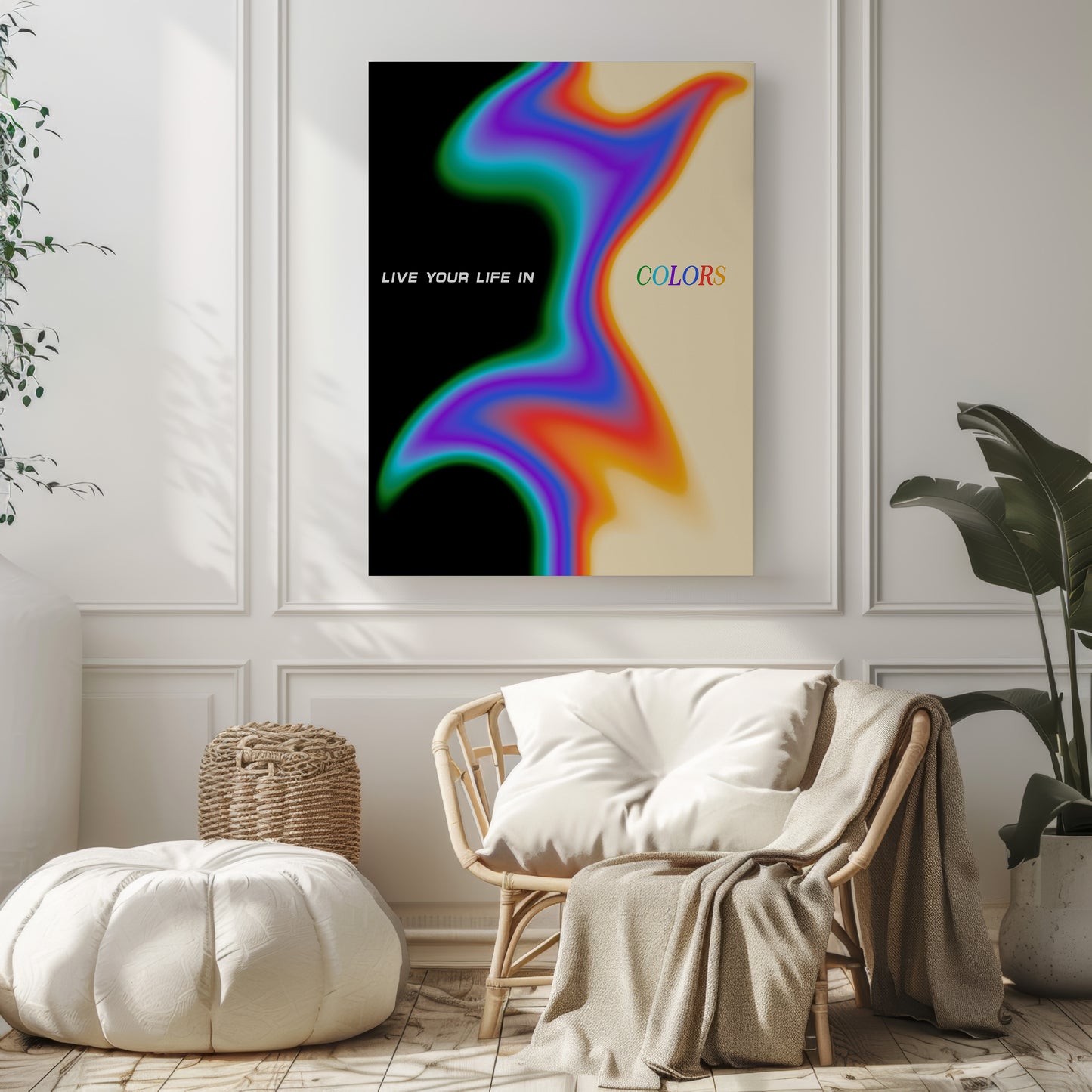 Live Your Life In Colors - Wall Art