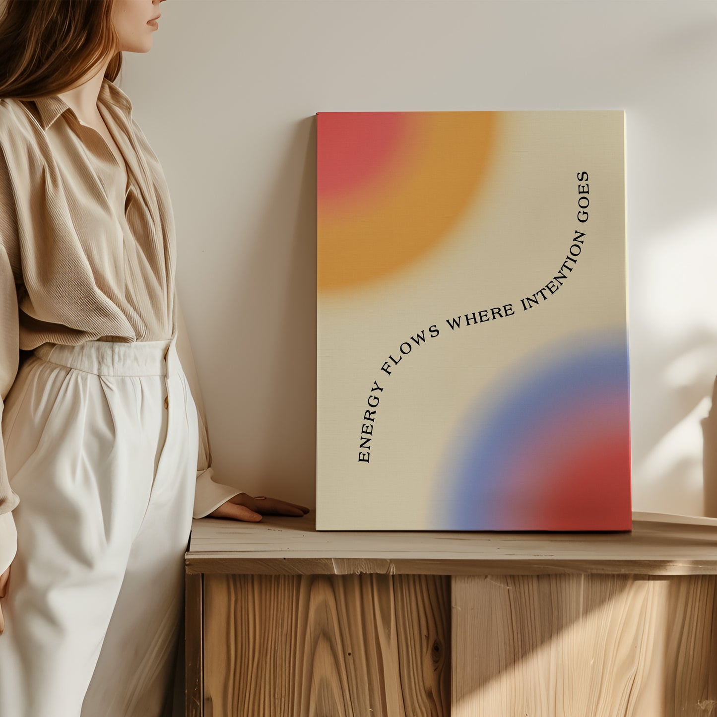Energy Flows Where Intention Goes - Wall Art
