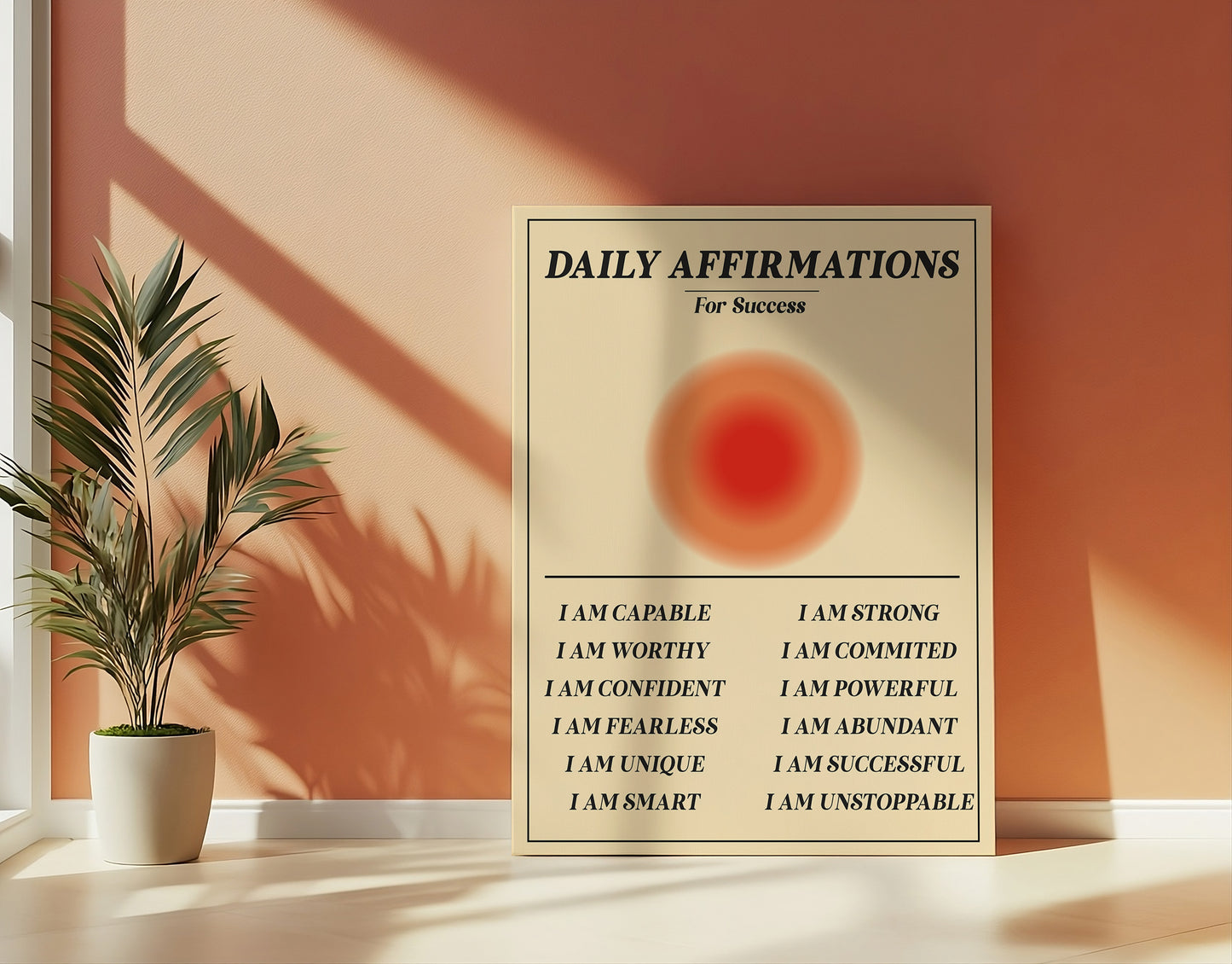 Daily Affirmations For Success - Wall Art