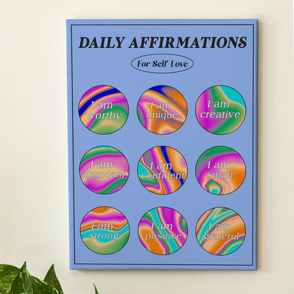 Daily Affirmations for Self-Love (2) - Wall Art
